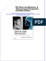 (Ebook PDF) (Ebook PDF) Brain and Behavior: A Cognitive Neuroscience Perspective Canadian Edition All Chapter