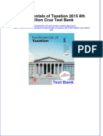 1509instant Download PDF Fundamentals of Taxation 2015 8th Edition Cruz Test Bank Full Chapter