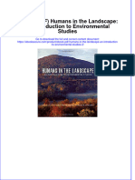 Full Download PDF of (Ebook PDF) Humans in The Landscape: An Introduction To Environmental Studies All Chapter