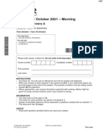 November 2021 QP - Paper 2 OCR (A) Chemistry As-Level