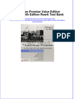 (Download PDF) American Promise Value Edition Voulme I 6th Edition Roark Test Bank Full Chapter