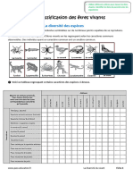 Classification Des Êtres Vivants 6ème Exercices