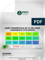 AULA AÇÃO TERAPÊUTICA DE 14 OEs MAIS COMUMENTE UTILIZADOS