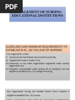 Management of Nursing Educational Institutions