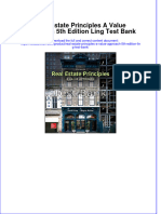 (Download PDF) Real Estate Principles A Value Approach 5th Edition Ling Test Bank Full Chapter