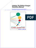 Instant Download PDF Global Marketing 7th Edition Keegan Solutions Manual Full Chapter