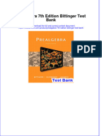 Instant Download PDF Prealgebra 7th Edition Bittinger Test Bank Full Chapter