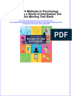 (Download PDF) Research Methods in Psychology Evaluating A World of Information 3rd Edition Morling Test Bank Full Chapter