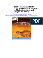 (Ebook PDF) Glannon Guide To Contracts: Learning Contracts Through Multiple-Choice Questions and Analysis 3Rd Edition