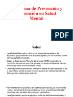 Clase 1 - Programa de Prevención y Promoción en Salud Mental