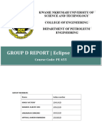 Reservoir Simulation Eclipse - Group D