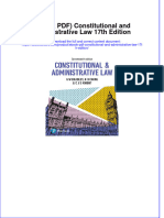 Full Download PDF of (Ebook PDF) Constitutional and Administrative Law 17th Edition All Chapter