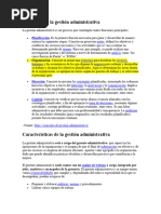 Funciones de La Gestión Administrativa LA ORGANIZACION