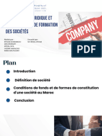 Procedures Juridiques Et Reglementaires de La Formation Des Societes