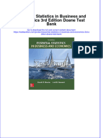 (Download PDF) Essential Statistics in Business and Economics 3rd Edition Doane Test Bank Full Chapter