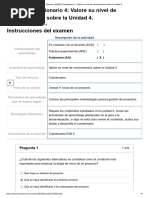 Examen - (AAB01) Cuestionario 4 - Valore Su Nivel de Conocimientos Sobre La Unidad 4