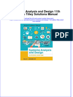 (Download PDF) Systems Analysis and Design 11th Edition Tilley Solutions Manual Full Chapter