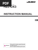 Juki HZL-DX3 Sewing Machine Instruction Manual