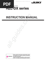 Juki HZL-DX Series Sewing Machine Instruction Manual