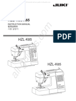 Juki HZL-K85 Sewing Machine Instruction Manual