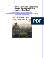 (Download PDF) Globalization and Diversity Geography of A Changing World 5th Edition Rowntree Test Bank Full Chapter