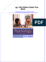 Instant Download PDF Psychology 12th Edition Wade Test Bank Full Chapter