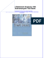 (Download PDF) Financial Statement Analysis 10th Edition Subramanyam Test Bank Full Chapter