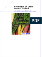 Instant Download PDF Science of Nutrition 4th Edition Thompson Test Bank Full Chapter