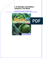 Instant Download PDF Science of Nutrition 3rd Edition Thompson Test Bank Full Chapter