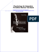 Instant Download PDF Abnormal Psychology An Integrative Approach 7th Edition Barlow Test Bank Full Chapter