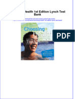 (Download PDF) Choosing Health 1st Edition Lynch Test Bank Full Chapter