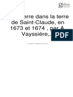 La Guerre Dans La Terre de Saint-Claude, en 1673 Et 1674