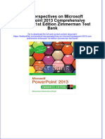 (Download PDF) New Perspectives On Microsoft PowerPoint 2013 Comprehensive Enhanced 1st Edition Zimmerman Test Bank Full Chapter