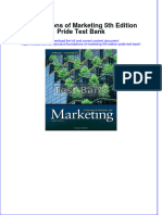 (Download PDF) Foundations of Marketing 5th Edition Pride Test Bank Full Chapter