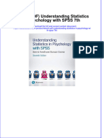 Full Download PDF of (Ebook PDF) Understanding Statistics in Psychology With SPSS 7th All Chapter