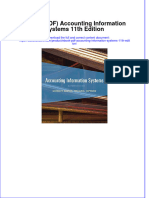 Full Download PDF of (Ebook PDF) Accounting Information Systems 11th Edition All Chapter