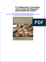 (Ebook PDF) (Ebook PDF) Collaborating, Consulting and Working in Teams For Students With Special Needs 8th Edition All Chapter