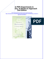 Full Download PDF of (Ebook PDF) Experiments in Biochemistry: A Hands-On Approach 2nd Edition All Chapter