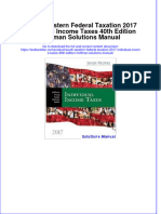 Instant Download PDF South-Western Federal Taxation 2017 Individual Income Taxes 40th Edition Hoffman Solutions Manual Full Chapter