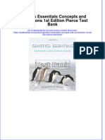 (Download PDF) Genetics Essentials Concepts and Connections 1st Edition Pierce Test Bank Full Chapter