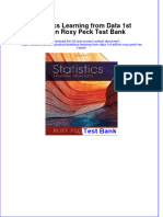 Instant Download PDF Statistics Learning From Data 1st Edition Roxy Peck Test Bank Full Chapter