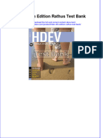 (Download PDF) HDEV 4th Edition Rathus Test Bank Full Chapter