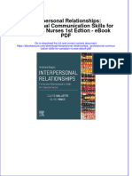 Full Download PDF of Interpersonal Relationships: Professional Communication Skills For Canadian Nurses 1st Edtion - Ebook PDF All Chapter