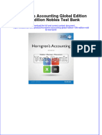 (Download PDF) Horngrens Accounting Global Edition 10th Edition Nobles Test Bank Full Chapter