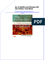 (Download PDF) Human Body in Health and Disease 6th Edition Patton Test Bank Full Chapter