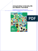 (Download PDF) Human Communication in Society 4th Edition Alberts Test Bank Full Chapter