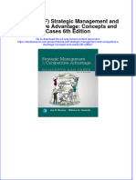 Full Download PDF of (Ebook PDF) Strategic Management and Competitive Advantage: Concepts and Cases 6th Edition All Chapter