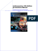 (Download PDF) International Economics 15th Edition Pugel Solutions Manual Full Chapter