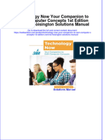 Instant Download PDF Technology Now Your Companion To SAM Computer Concepts 1st Edition Corinne Hoisington Solutions Manual Full Chapter