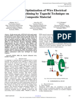 Parametric Optimization of Wire Electrical Discharge Machining by Taguchi Technique On Composite Material